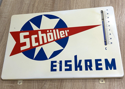 Schöller eiskrem werbeschild - schöller,